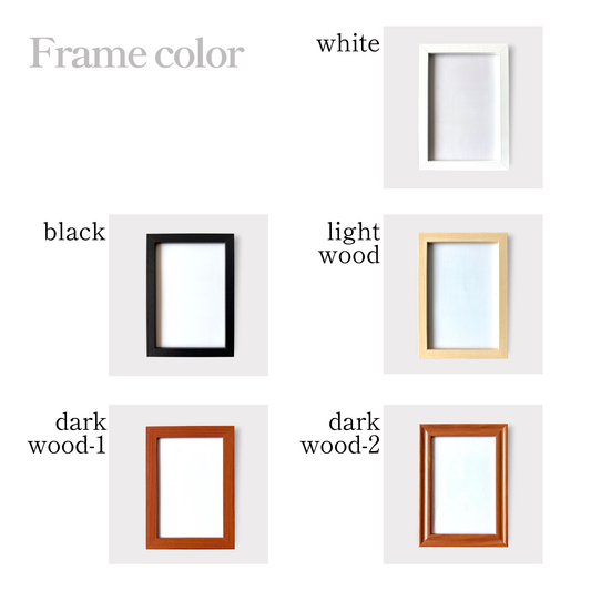 KANJI Name Art™ – Postcard Size (Standard Frame)